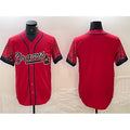 Atlanta Braves Blank Red FEDASGOGE City Connect Cool Base Stitched Jersey