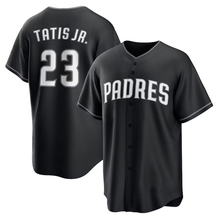 San Diego Padres #23 Fernando Tatis Jr. Black FEDASGOGE Limited Stitched Jersey
