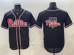 Philadelphia Phillies Team Big Logo 2026 Fashion Replica Black FEDASGOGE Out Stitched Jersey