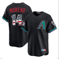 Arizona Diamondbacks #14 Gabriel Moreno Player Black FEDASGOGE USA 250 Fourth of July Home Game Stitched Jerseys