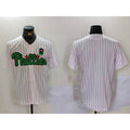 Philadelphia Phillies Blank White Green FEDASGOGE Cool Base Stitched Jersey