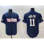 New York Yankees #11 Anthony Volpe Navy FEDASGOGE Bronx Graffiti Vapor Limited Stitched Jersey