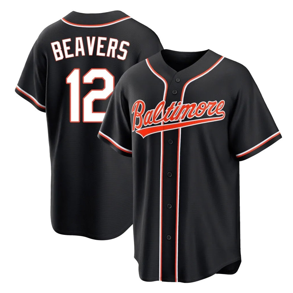 Baltimore Orioles #12 Dylan Beavers Player Black FEDASGOGE Out Home Game Stitched Jerseys