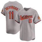 Baltimore Orioles #11 Jordan Westburg Gray FEDASGOGE 2025 Limited Cool Base Stitched Jersey