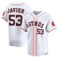 Houston Astros #53 Cristian Javier White FEDASGOGE Home Limited Player Jersey