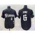 Texas Rangers #6 Josh Jung Black FEDASGOGE Mexico 2025 Vapor Premier Limited Stitched Jersey