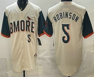 Baltimore Orioles #5 Brooks Robinson Cream FEDASGOGE 2026 City Connect Stadium Jersey