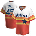 Houston Astros #45 Tatsuya Imai Player Rainbow Cooperstown Collection FEDASGOGE T-shirt Stitched Jerseys