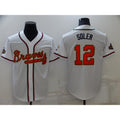 Atlanta Braves #12 Jorge Soler 2022 White Gold FEDASGOGE World Series Champions Program Cool Base Stitched Jersey
