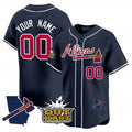 Custom Atlanta Braves Atliens Vapor Premier Limited Jersey V2 ¨C Navy FEDASGOGE
