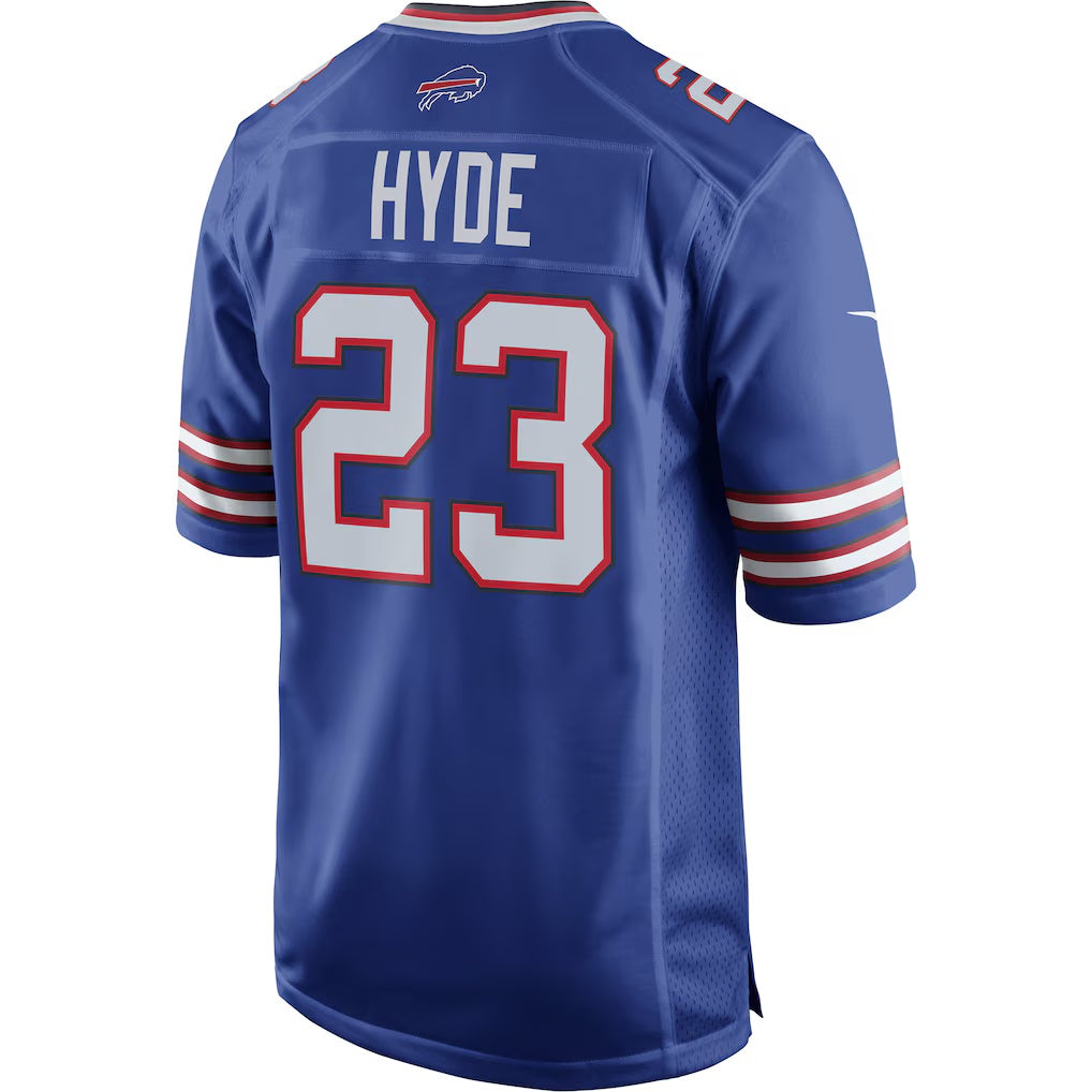 B.Bills #23 Micah Hyde Royal FEDASGOGE Game Player Jersey
