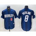 Detroit Tigers #8 Matt Vierling Number Navy FEDASGOGE 2024 City Connect Cool Base Limited Stitched Jersey