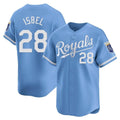 Kansas City Royals #28 Kyle Isbel Player Light Blue FEDASGOGE Alt Limited Home Stitched Jerseys