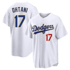 Los Angeles Dodgers #17 Shohei Ohtani Player Gold White FEDASGOGE 2026 Collection Stadium Limited Stitched Jerseys