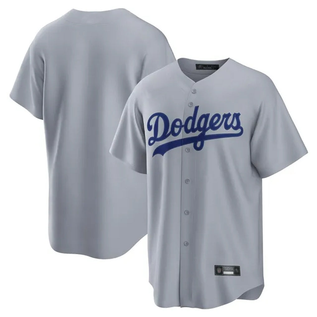 Los Angeles Dodgers Blank Player Gray FEDASGOGE Game Home Stitched Jerseys
