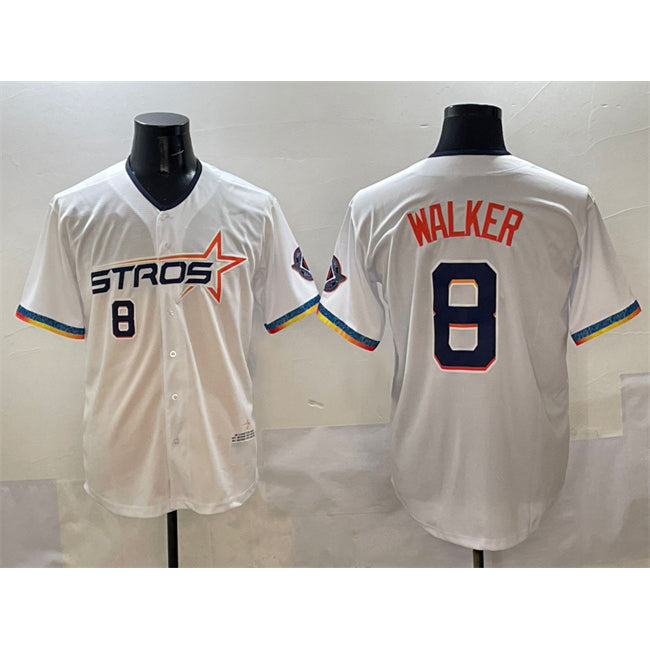 Houston Astros #8 Christian Walker White FEDASGOGE 2025 City Connect Limited Stitched Jersey
