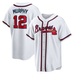 Atlanta Braves #12 Sean Murphy White FEDASGOGE Replica Player Jersey