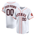 Custom Houston Astros White FEDASGOGE Home Limited Jersey