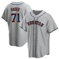 Houston Astros #71 Josh Hader Player Gray FEDASGOGE Home Game Stitched Jerseys