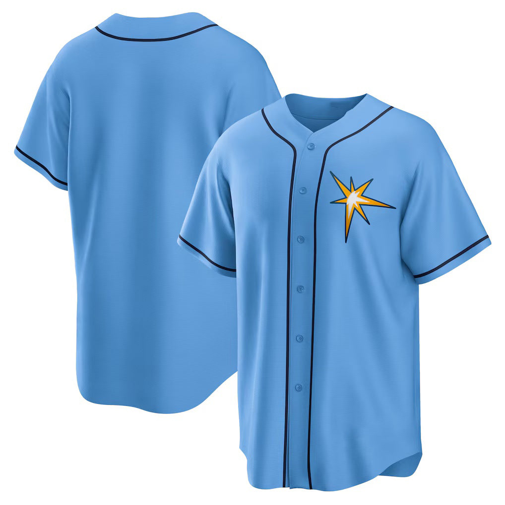 Tampa Bay Rays Light Blue FEDASGOGE Spring Training Replica Team Jersey