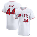 Los Angeles Angels #44 Ben Joyce Player White FEDASGOGE Limited Elite Stitched Home Jerseys