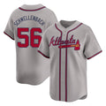Atlanta Braves #56 Spencer Schwellenbach Player Gray FEDASGOGE Limited Home Game Stitched Jerseys