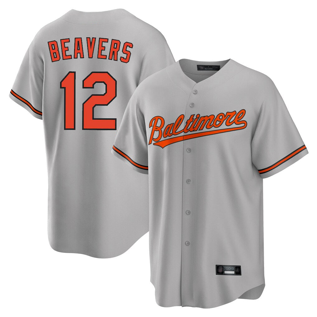 Baltimore Orioles #12 Dylan Beavers Player Gray FEDASGOGE Home Game Stitched Jerseys