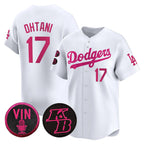 Los Angeles Dodgers #17 Shohei Ohtani White FEDASGOGE 2026 Mother¡¯s Day Vapor Premier Limited Stitched Jersey