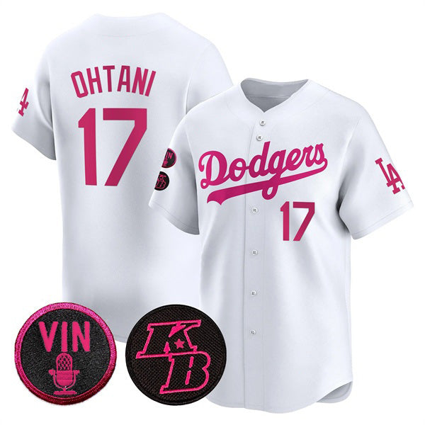 Los Angeles Dodgers #17 Shohei Ohtani White FEDASGOGE 2026 Mother¡¯s Day Vapor Premier Limited Stitched Jersey