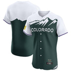 Colorado Rockies Blank Player Green FEDASGOGE City Connect Limited Elite Home Stitched Jerseys