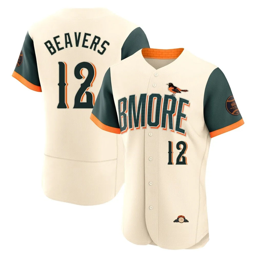 Baltimore Orioles #12 Dylan Beavers Player Cream FEDASGOGE 2026 City Connect Limited Elite Home Game Stitched Jerseys