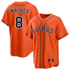Houston Astros #8 Christian Walker Player Orange FEDASGOGE Home Game Stitched Jerseys