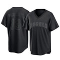 Los Angeles Angels #13 Drew Pomeranz Player Black FEDASGOGE Pitch Fashion T-shirt Stitched Jerseys