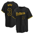 Baltimore Orioles #3 Taylor Ward Player Black FEDASGOGE Snake Skin City Home Game Stitched Jerseys
