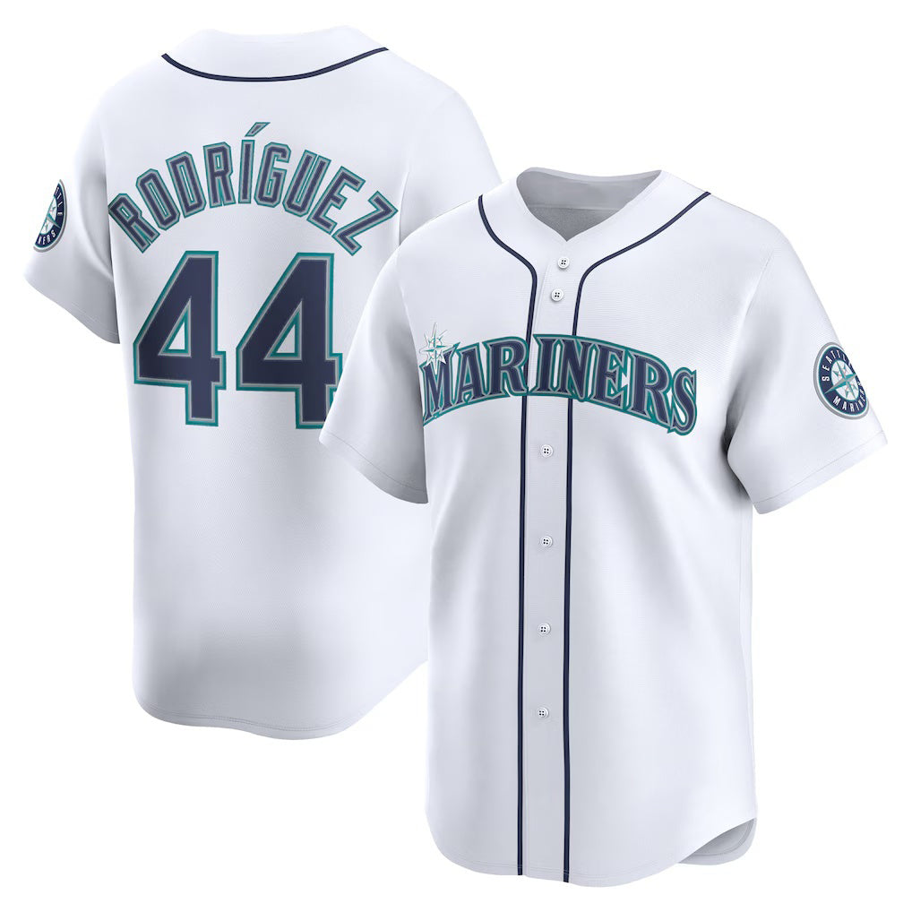 Seattle Mariners #44 Julio Rodr¨ªguez White FEDASGOGE Home Limited Player Jersey