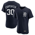 Detroit Tigers #30 Kerry Carpenter Player Navy FEDASGOGE Limited Elite Home Stitched Jerseys