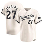 Minnesota Twins #27 Ryan Jeffers Player Cream FEDASGOGEHome Limited Stitched Jerseys