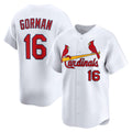 St. Louis Cardinals #16 Nolan Gorman White FEDASGOGE Home Limited Player Jersey