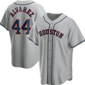 Houston Astros #44 Yordan Alvarez Grey FEDASGOGE Cool Base Stitched Jersey
