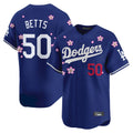 Los Angeles Dodgers #50 Mookie Betts Player Royal FEDASGOGE Tokyo Series Vapor Premier Limited Stitched Jerseys