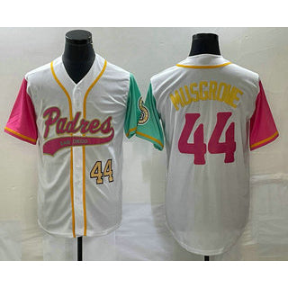 San Diego Padres #44 Joe Musgrove Number White FEDASGOGE NEW 2023 City Connect Cool Base Stitched Jersey