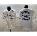 Toronto Blue Jays #25 Anthony Santander White FEDASGOGE 2025 World Series Home Cool Base Stitched Jersey