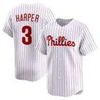Philadelphia Phillies #3 Bryce Harper White FEDASGOGE Home Limited Player Jersey