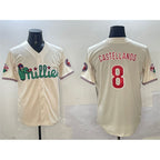Philadelphia Phillies #8 Nick Castellanos Cream FEDASGOGE Phanatic Limited Stitched Jersey