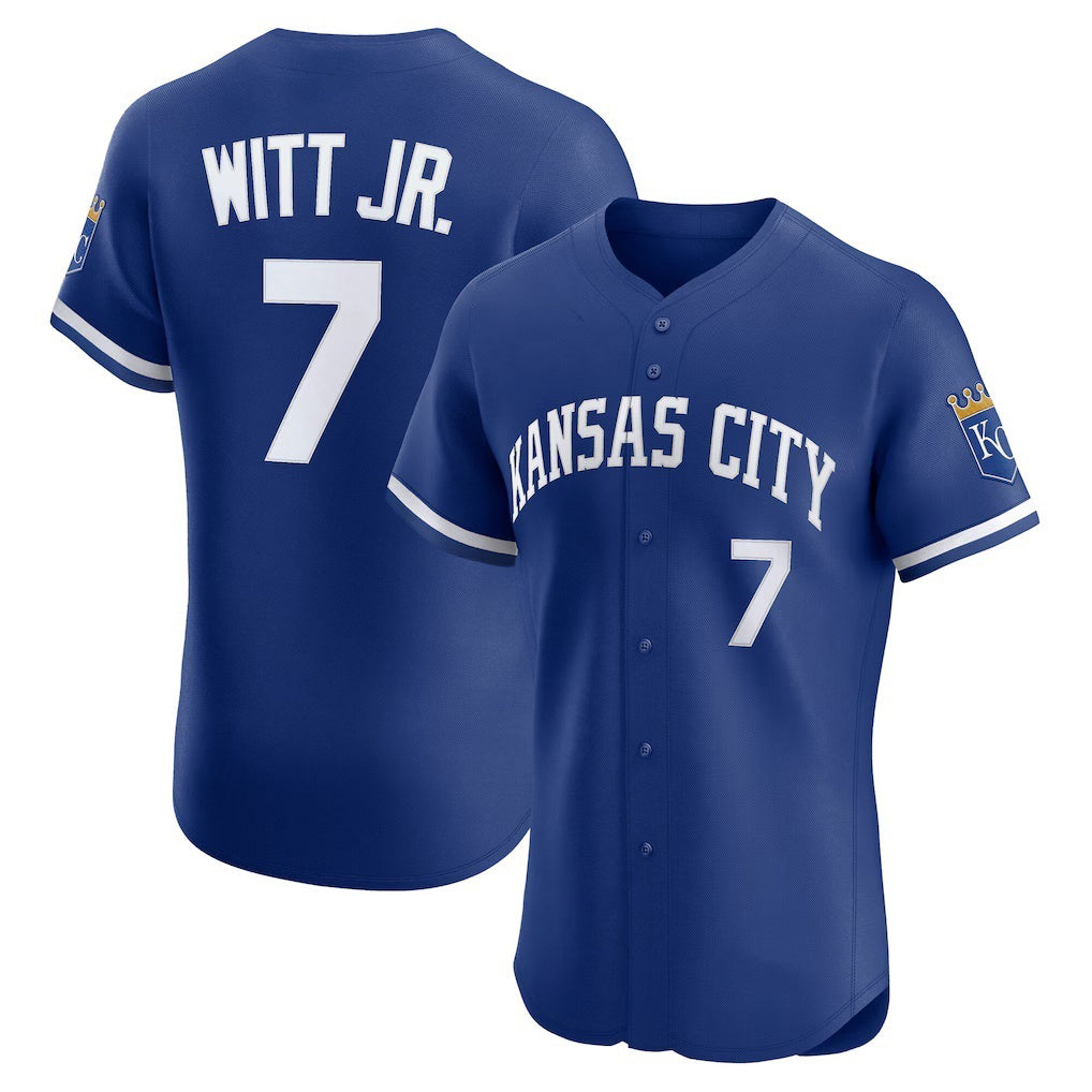 Kansas City Royals #7 Bobby Witt Jr. Royal FEDASGOGE Alternate 2 Elite Player Jersey