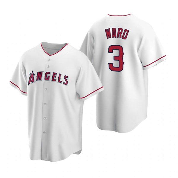 Los Angeles Angels #3 Waylor Ward White FEDASGOGE Cool Base Stitched Jersey