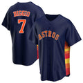 Houston Astros #7 Craig Biggio Player Navy FEDASGOGE Home Game Stitched Jerseys