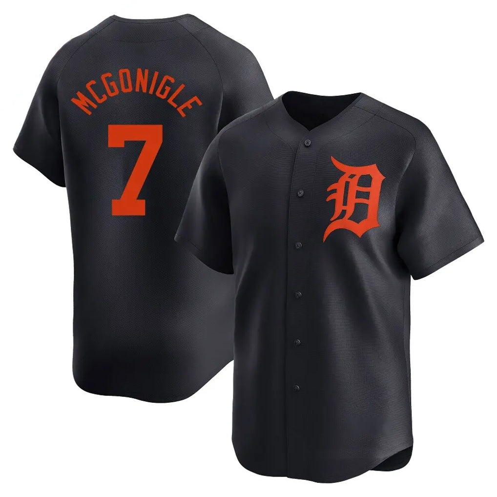 Detroit Tigers #7 Kevin McGonigle Player Navy FEDASGOGE Home Limited Stitched Jerseys