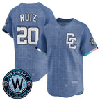 Washington Nationals #20 Keibert Ruiz Blue FEDASGOGE 2025 City Connect Limited Stitched Jersey