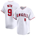 Los Angeles Angels #9 Zach Neto Player White FEDASGOGE Limited Home Stitched Jerseys